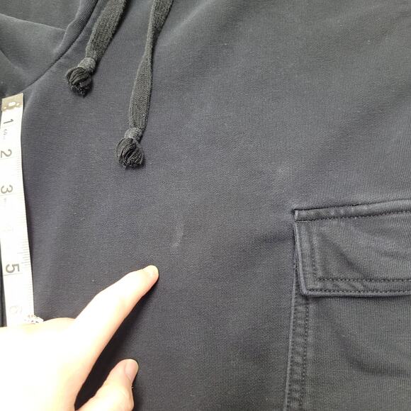 Fabletics high rise black cargo utility joggers tapered sweatpants - Picture 4 of 9